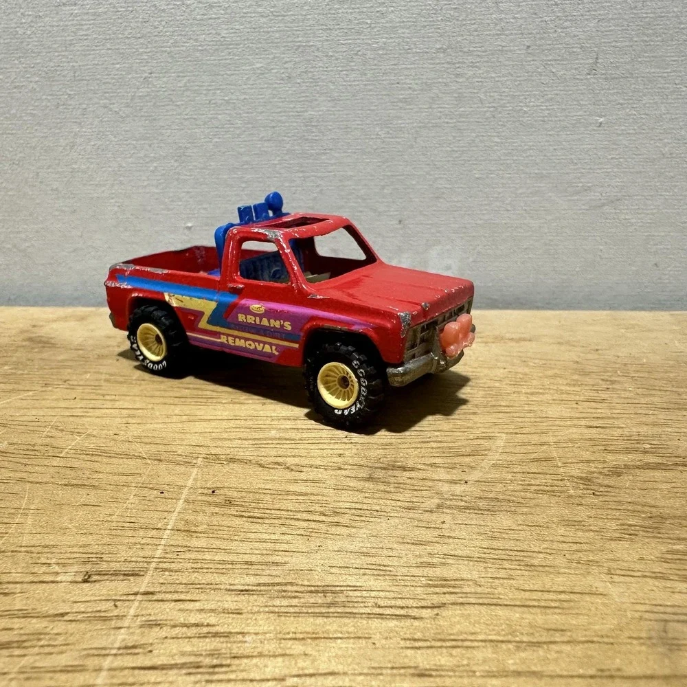 Hot Wheels Brian's Snow Dirt Removal Pickup Truck 1979 Reel Riders Toy Car